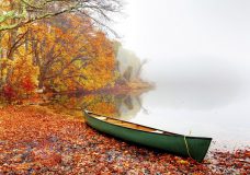 Beautiful autumn colors in the small village of Sandwich on the Cape Cod region of Massachusetts