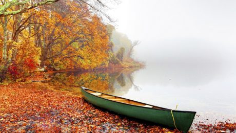 Beautiful autumn colors in the small village of Sandwich on the Cape Cod region of Massachusetts